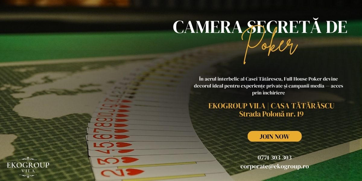 Full House Poker – Camera de poker secretă pentru experiențe private exclusiviste 1 Full House Poker – Camera de poker secretă pentru experiențe private exclusiviste